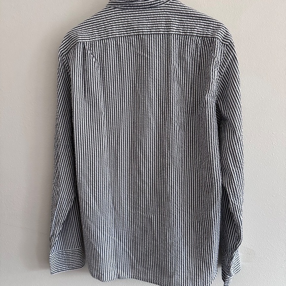NWT J. Crew Seersucker Shirt - Picture 4 of 5